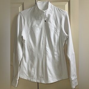 🍒LULULEMON DEFINE Jacket sz 14 CLASSIC WHITE *LUON ~ OUTSTANDING!!